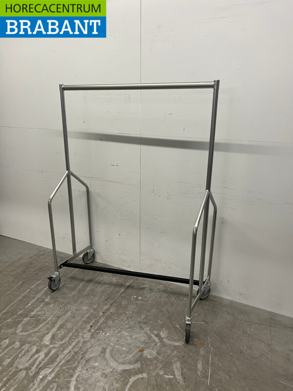 Bolero Verrijdbare Kapstok Garderobe rek 125 cm Horeca Winkel - Afbeelding 2