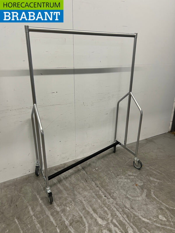 Bolero Verrijdbare Kapstok Garderobe rek 125 cm Horeca Winkel - Afbeelding 3