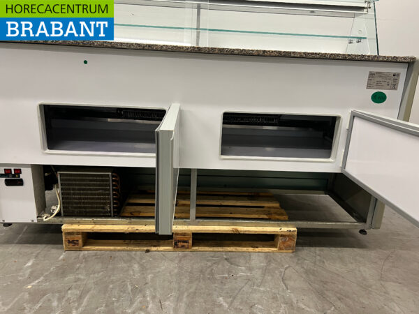 Zoin Koelvitrine Snackvitrine Gekoelde vitrine 200 cm 230V Cafetaria Friettent - Afbeelding 5