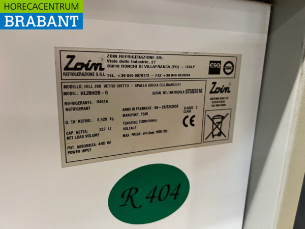 Zoin Koelvitrine Snackvitrine Gekoelde vitrine 200 cm 230V Cafetaria Friettent - Afbeelding 6