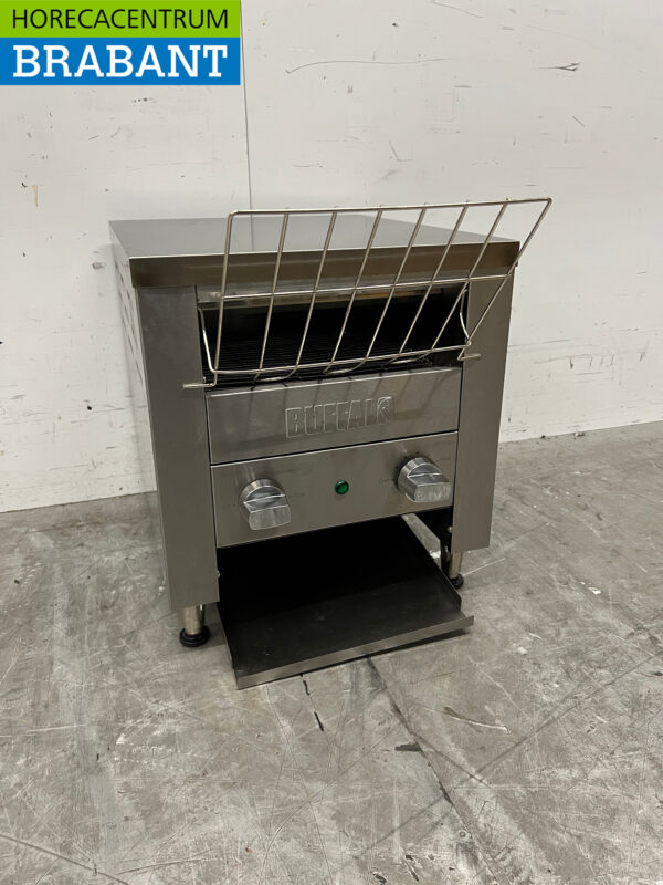 RVS Buffalo DB175 Doorloop toaster Broodrooster Conveyor oven 400 stuks 230V Horeca - Afbeelding 3