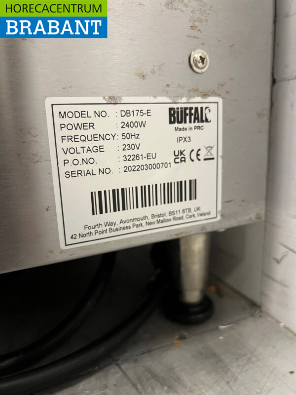 RVS Buffalo DB175 Doorloop toaster Broodrooster Conveyor oven 400 stuks 230V Horeca - Afbeelding 5