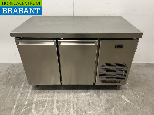 RVS Koelwerkbank 2 deuren 132,5 cm 230V Horeca