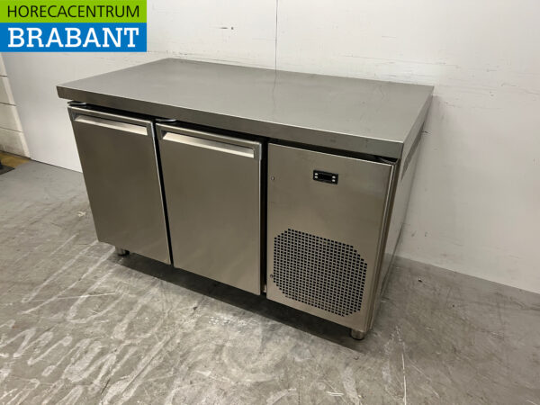 RVS Koelwerkbank 2 deuren 132,5 cm 230V Horeca - Afbeelding 2