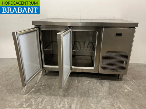 RVS Koelwerkbank 2 deuren 132,5 cm 230V Horeca - Afbeelding 4