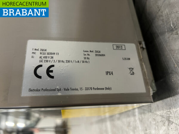 RVS Zanussi Zucai Vaatwasser Vaatwasmachine Voorlader 400V Horeca - Afbeelding 6