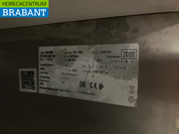 RVS Zanussi Koelkast koeling 670 liter 230V Horeca - Afbeelding 5