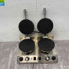 RVS Dubbel Wafelijzer met timer stroopwafel ijshoorn 230V Horeca - Afbeelding 4