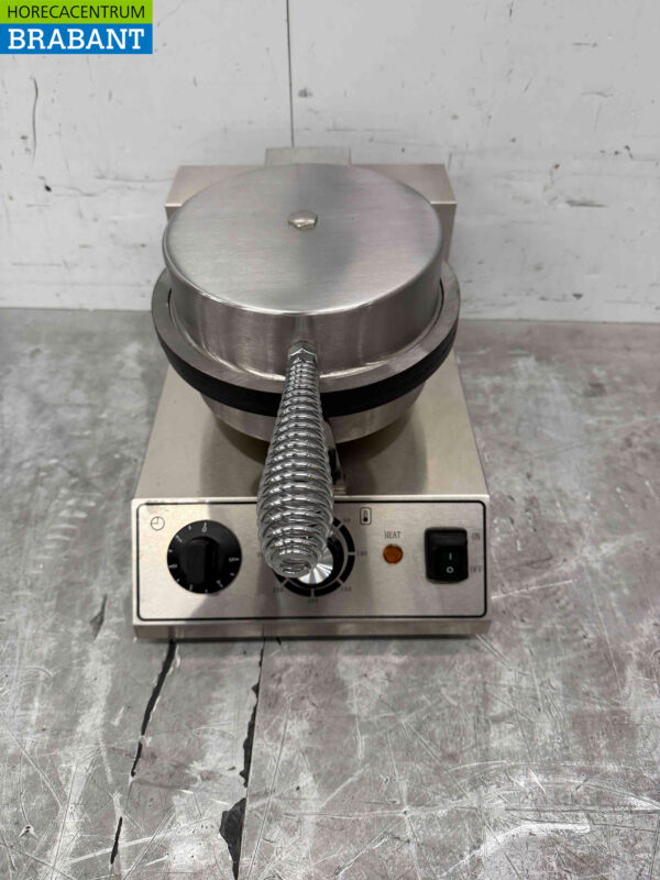 RVS Wafelijzer met timer stroopwafel ijshoorn 230V Horeca