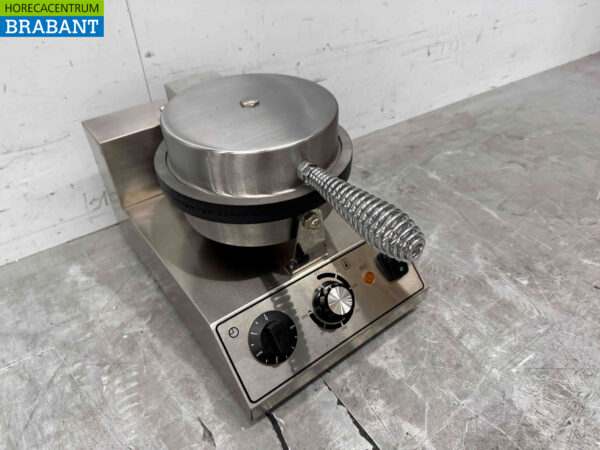 RVS Wafelijzer met timer stroopwafel ijshoorn 230V Horeca - Afbeelding 2
