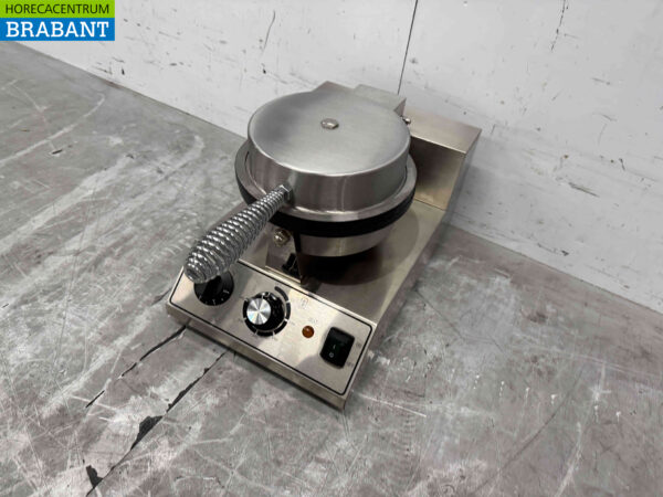 RVS Wafelijzer met timer stroopwafel ijshoorn 230V Horeca - Afbeelding 3