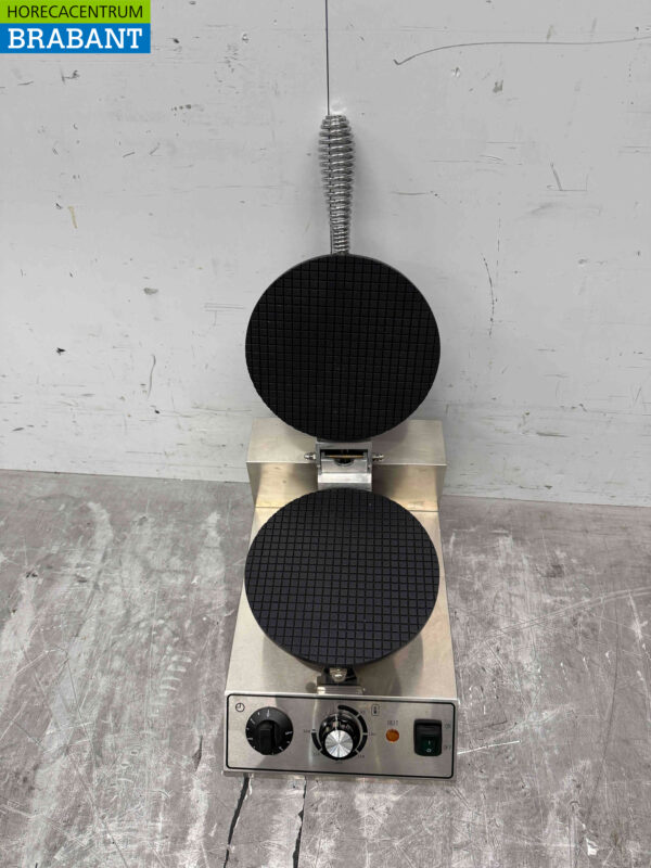 RVS Wafelijzer met timer stroopwafel ijshoorn 230V Horeca - Afbeelding 4