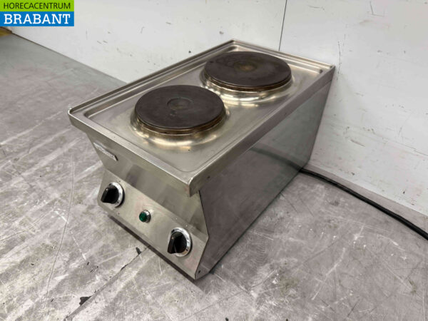 RVS Buderus 2 pits elektrisch fornuis kookplaat 35 cm 400V Horeca - Afbeelding 4
