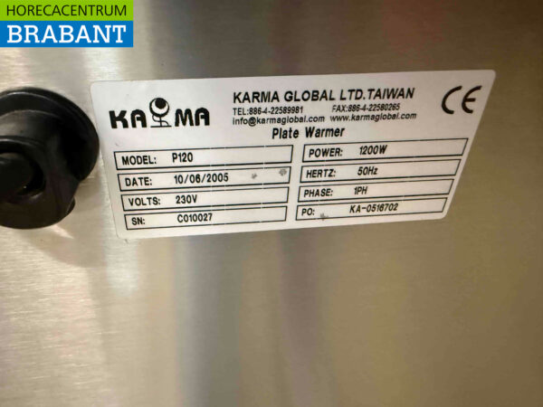 RVS CaterChef Bordenwarmer 120 borden 230V Horeca - Afbeelding 5
