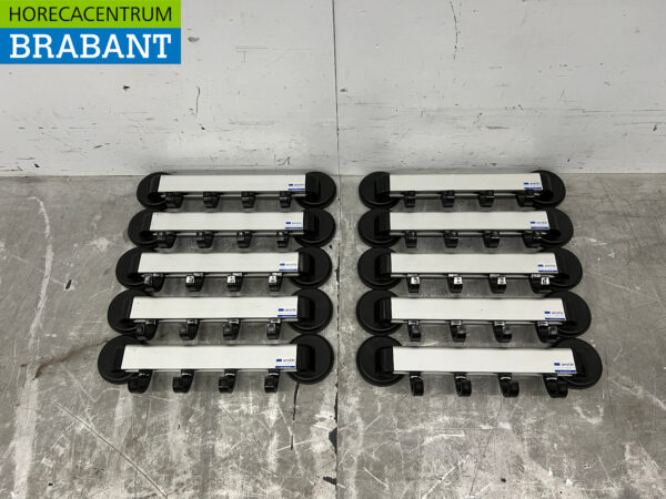 Aestic Magnetische Kapstok 4 haken 45 cm 10 stuks Horeca Winkel
