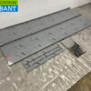 RVS Dubbel wandschap schap 200 x 40 cm Horeca - Afbeelding 3