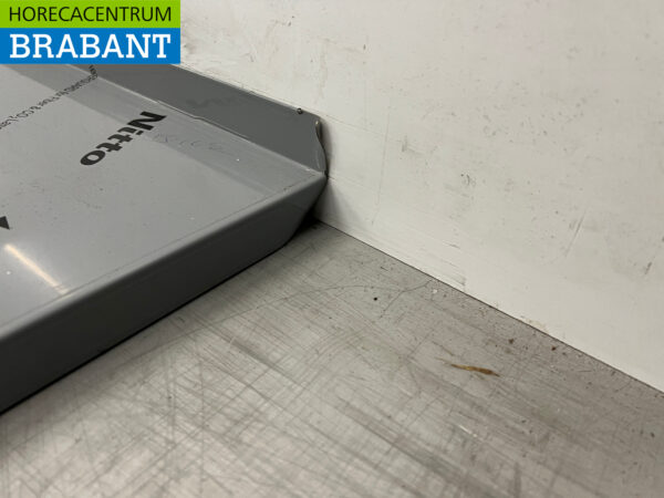RVS Dubbel wandschap schap 200 x 40 cm Horeca - Afbeelding 5