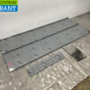 RVS Dubbel wandschap schap 200 x 40 cm Horeca - Afbeelding 3