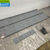 RVS Dubbel wandschap schap 200 x 40 cm Horeca - Afbeelding 3