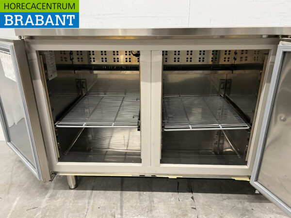 RVS Mercatus Koelwerkbank 2 deuren en 1 lade 147 cm 230V Horeca - Afbeelding 4