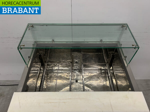 RVS Tecnodom Koelwerkbank Saladette 2 deuren 90,5 cm 230V Horeca - Afbeelding 4