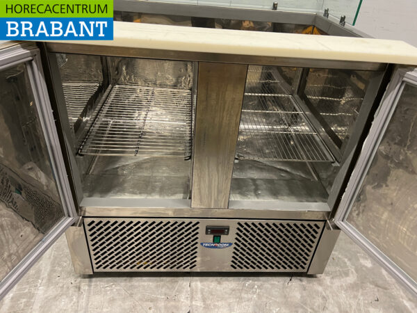 RVS Tecnodom Koelwerkbank Saladette 2 deuren 90,5 cm 230V Horeca - Afbeelding 5
