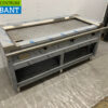 RVS Teppanyaki grill bakplaat grillplaat Premium-line 144 cm GAS Horeca - Afbeelding 3