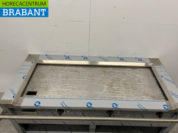 RVS Teppanyaki grill bakplaat grillplaat Premium-line 144 cm GAS Horeca - Afbeelding 4