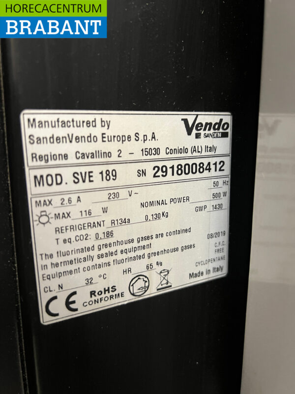 Vendo Blikjeautomaat Flesjesautomaat Vendingautomaat Pinautomaat 5 rijen 230V Winkel - Afbeelding 8