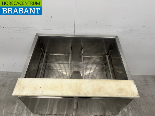 RVS Koelwerkbank Saladette 2 deuren 90 cm 230V Horeca - Afbeelding 4