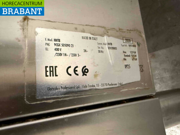 RVS Zanussi HHT8 Doorschuifvaatwasser Vaatwasser 400V Horeca - Afbeelding 7