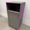 Verrijdbare houten Prullenbak Vuilnisbak 59 cm Horeca - Afbeelding 2