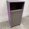 Verrijdbare houten Prullenbak Vuilnisbak 59 cm Horeca - Afbeelding 2