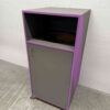 Verrijdbare houten Prullenbak Vuilnisbak 59 cm Horeca - Afbeelding 3