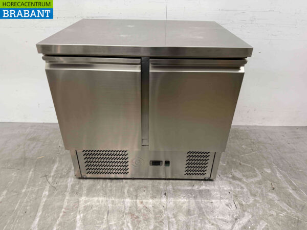 RVS Koelwerkbank 2 deuren 90,5 cm 230V Horeca