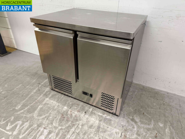 RVS Koelwerkbank 2 deuren 90,5 cm 230V Horeca - Afbeelding 2