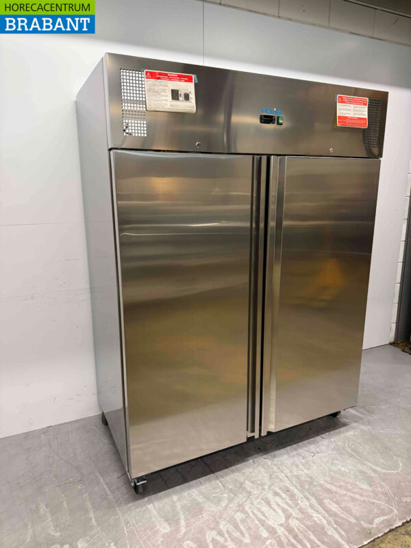 RVS Polar U635 Dubbeldeurs 2-deurs Vriezer Vrieskast 1300 liter 230V Horeca - Afbeelding 2