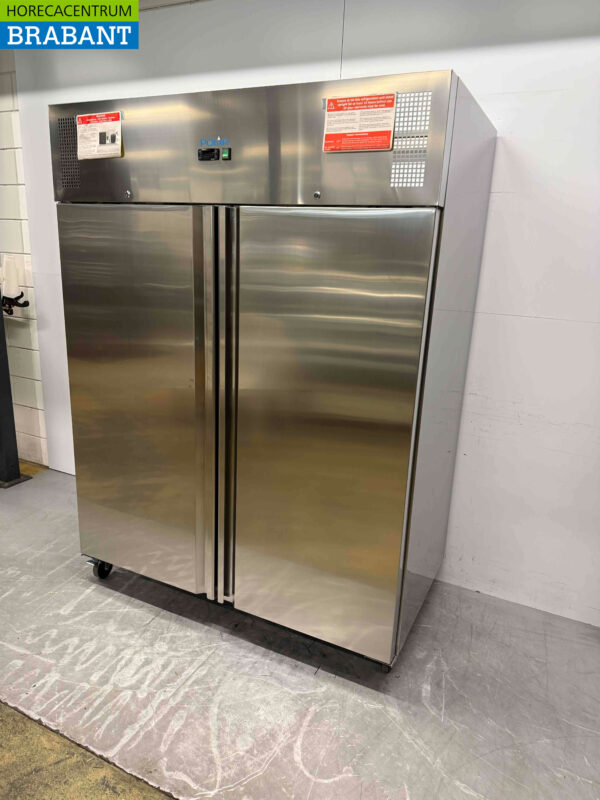 RVS Polar U635 Dubbeldeurs 2-deurs Vriezer Vrieskast 1300 liter 230V Horeca - Afbeelding 3