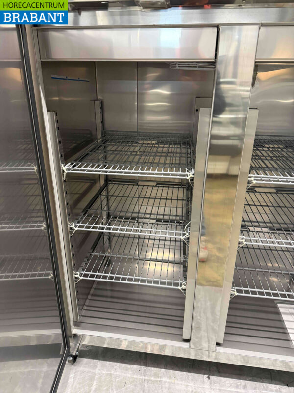 RVS Polar U635 Dubbeldeurs 2-deurs Vriezer Vrieskast 1300 liter 230V Horeca - Afbeelding 5