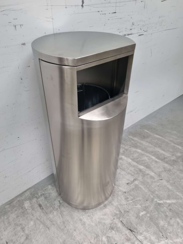 RVS Combisteel Prullenbak afvalbak 40 ltr Horeca - Afbeelding 3