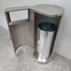 RVS Combisteel Prullenbak afvalbak 40 ltr Horeca - Afbeelding 4