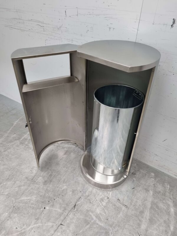 RVS Combisteel Prullenbak afvalbak 40 ltr Horeca - Afbeelding 4