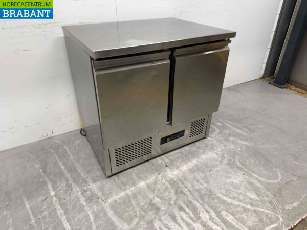 RVS Koelwerkbank 2 deuren 90,5 cm 230V Horeca - Afbeelding 2