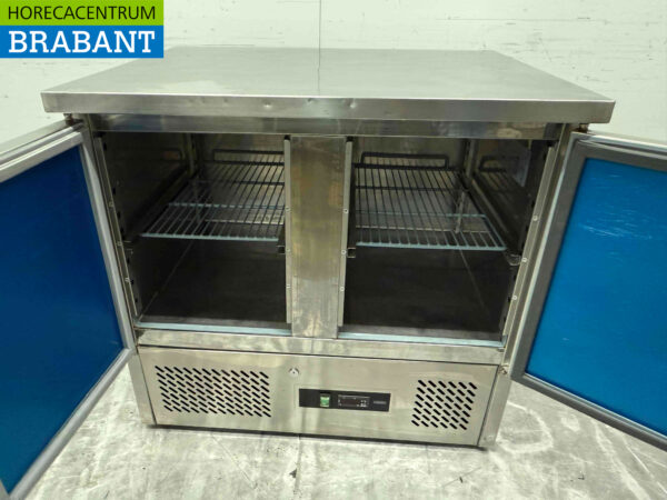 RVS Koelwerkbank 2 deuren 90,5 cm 230V Horeca - Afbeelding 4
