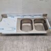 RVS Spoelblad Dubbele spoelbakken 160 x 70 cm Horeca