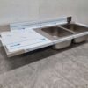 RVS Spoelblad Dubbele spoelbakken 160 x 70 cm Horeca - Afbeelding 3