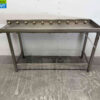 RVS Afvoertafel / rollenbaan tbv doorschuifvaatwasser 168 cm Horeca