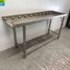 RVS Afvoertafel / rollenbaan tbv doorschuifvaatwasser 168 cm Horeca - Afbeelding 2