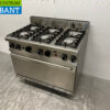 RVS 6 pits Fornuis gasfornuis 105 cm GAS Horeca - Afbeelding 2