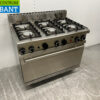 RVS 6 pits Fornuis gasfornuis 105 cm GAS Horeca - Afbeelding 3
